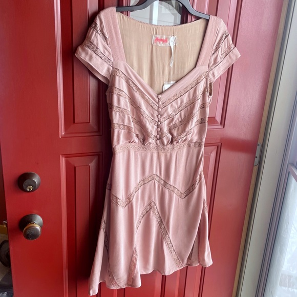 NWT Free People Toasted Mink Dress - Picture 5 of 10